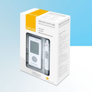 Bionime GM100 Blood Glucose Monitor – White | Swiss Design + 10 Test Strips