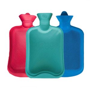 Hot Water Bag 2 Liter made from natural rubber for pain relief, heat therapy, and winter warmth.