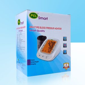 PCL Smart Arm-Type Digital Blood Pressure Monitor with digital display and adjustable cuff for accurate blood pressure measurement